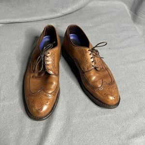 ALLEN EDMONDS Road Warrior Lax Derby Leather Shoes Men's Brown Dress Oxford 8D